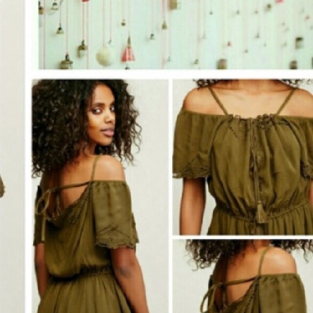 NWT sassy olive green Free People Romper